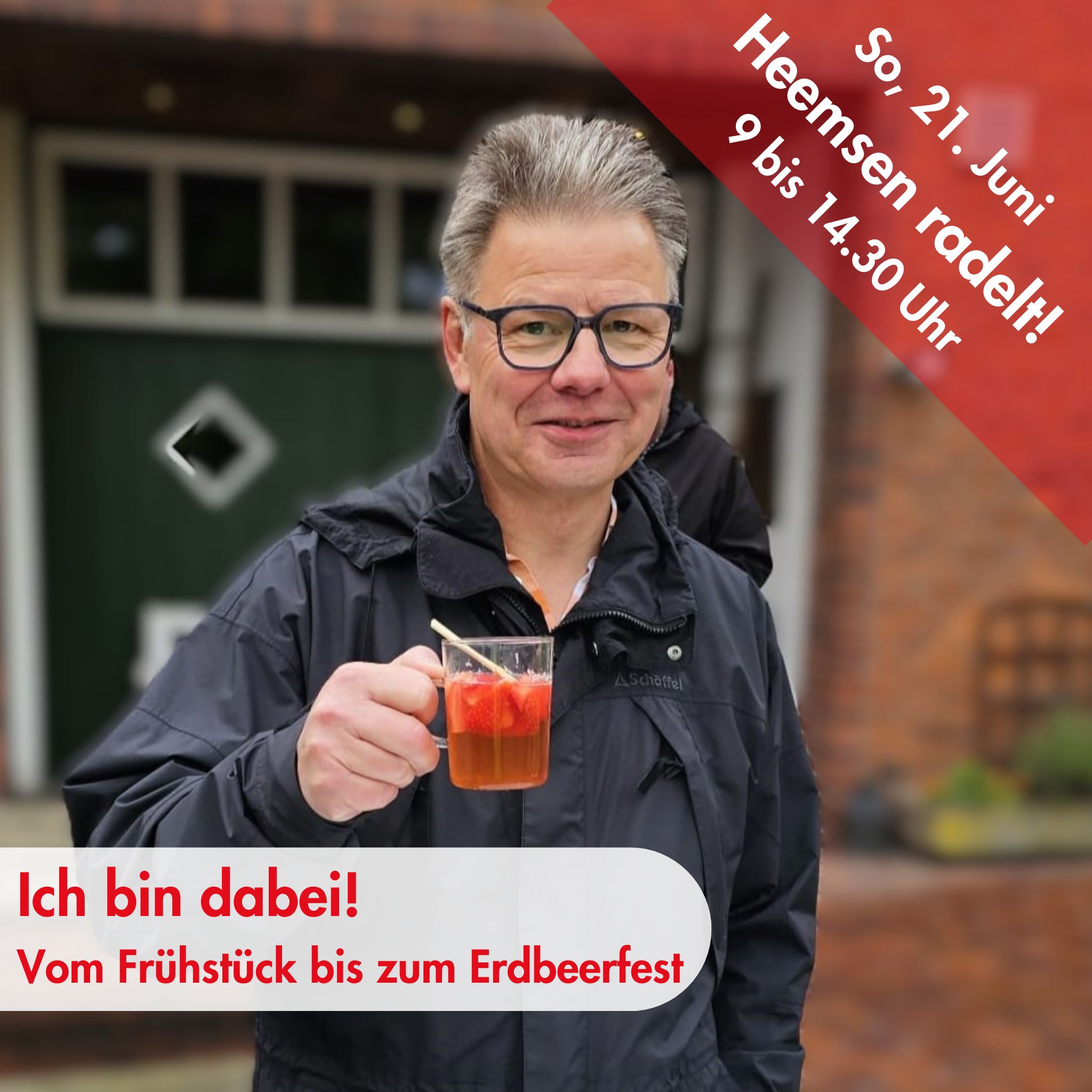Auf zur nächsten Runde: Am Wochenende folgt Martin Franke der Einladung des Gewerbevereins Heemsen zur Radtour "Heemsen radelt".