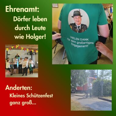 Das Schützenfest in Anderten macht wieder einmal deutlich, welchen Stellenwert das Ehrenamt in unserer Gesellschaft hat.