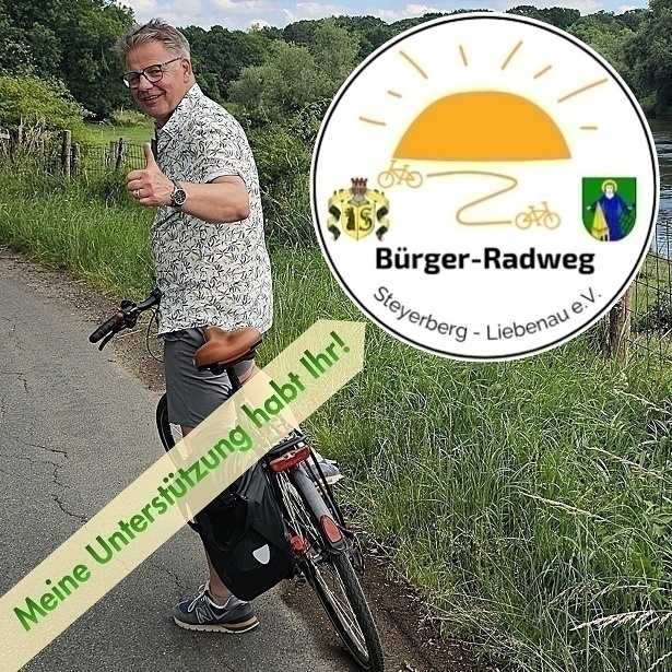 Der Bürger-Radweg Steyerberg-Liebenau ist für Martin Franke eine Sache, die auch er gerne unterstützt.
