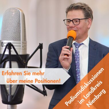 Martin Franke wird bei zahlreichen Podiumsdiskussionen seine Standpunkte offenlegen.