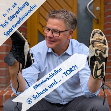 Martin Franke tritt zum Elfmeterschießen beim TuS Steyerberg an.