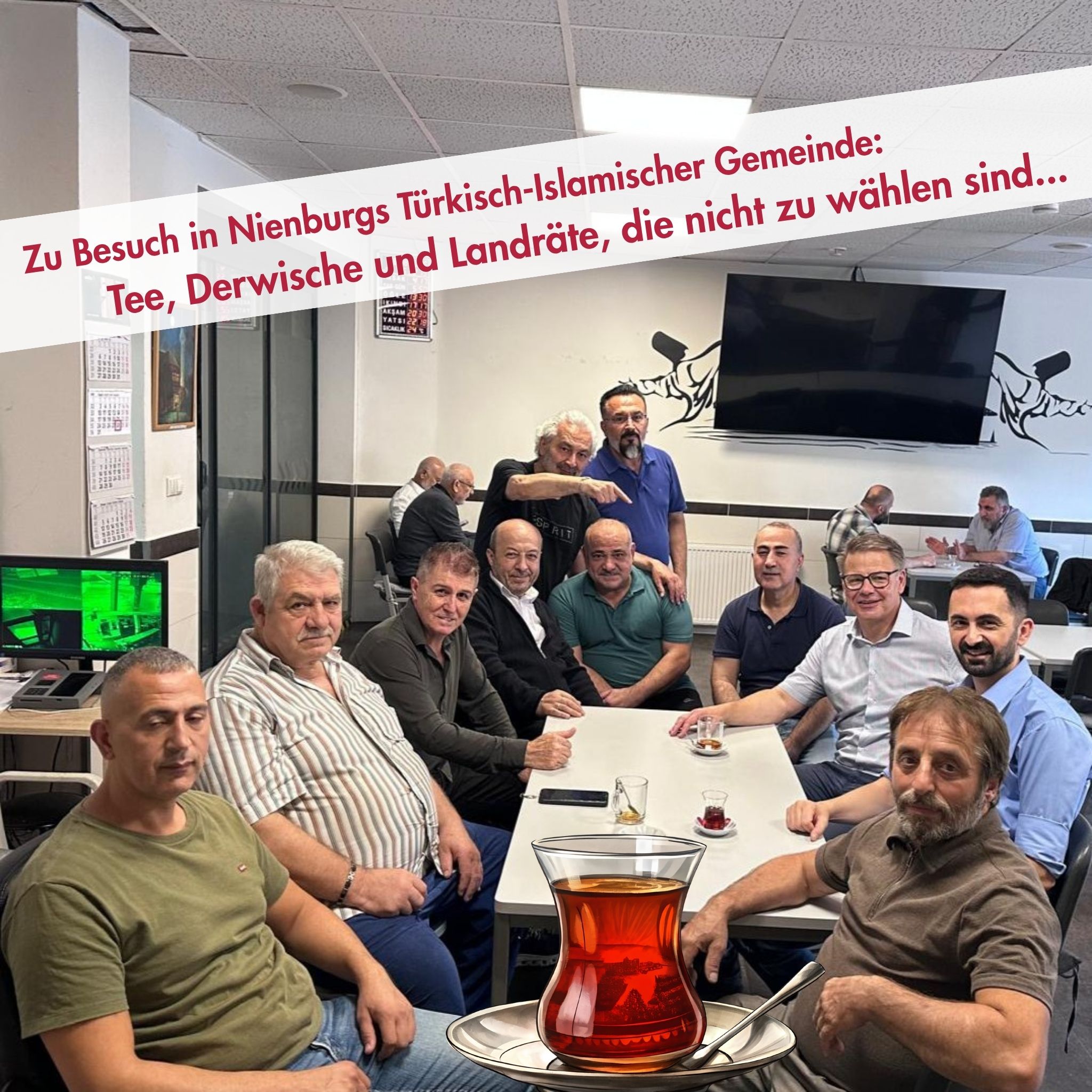 Martin Franke zu Besuch in der Türkisch-Islamischen Gemeinde Nienburg.