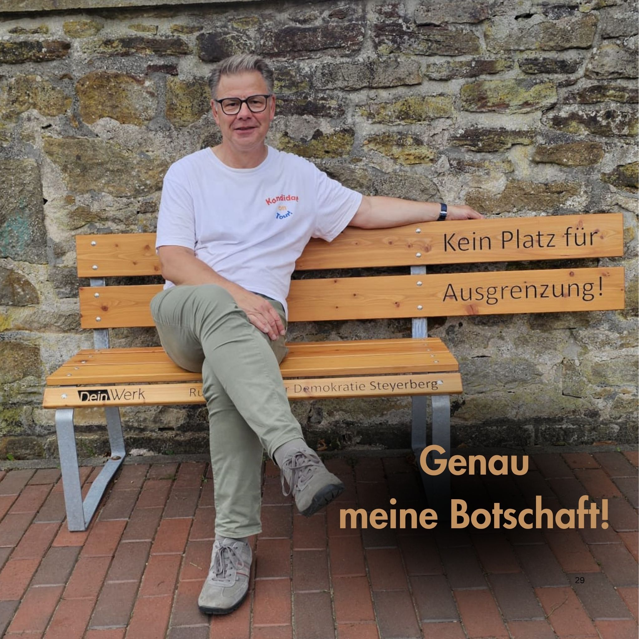 Kein Platz für Ausgrenzung: Martin Franke in Steyerberg.